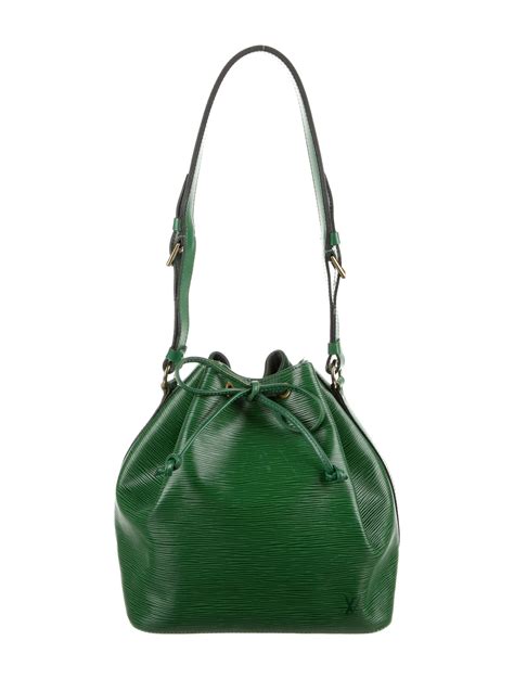 louis vuitton noe epi green|louis vuitton epi riviera bag.